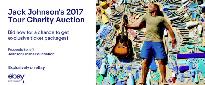 Jack Johnson’s 2017 Tour Charity Auction