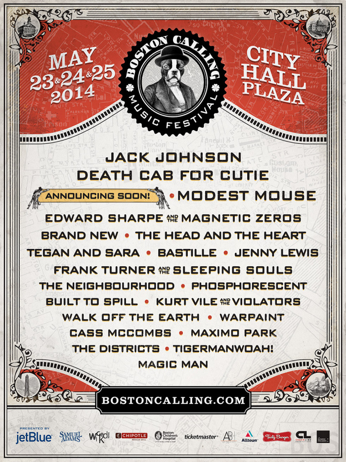 Jack and the band will be headlining this years Boston Calling Festival!